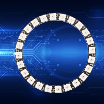 КОЛЬЦО RGB 24 X LED WS2812 5050 КОЛЬЦО RGB