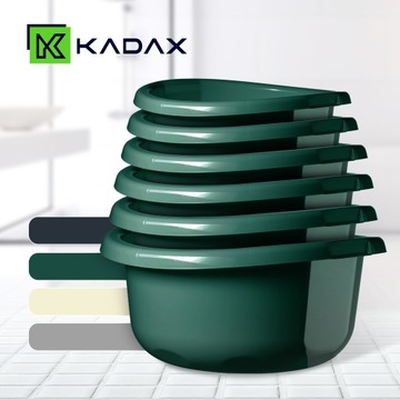 МИСКА КРУГЛАЯ ПЛАСТИКОВАЯ 3,5 Л ДЛЯ МОЙКИ С РУЧКАМИ