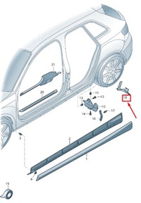 фото thumb №1, Audi rs3 rear правый wheel cover 8v5853828a
