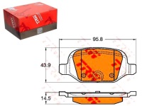 фото thumb №1, Trw гальмівні колодки ham. fiat задня panda 4x4/500/punto ii