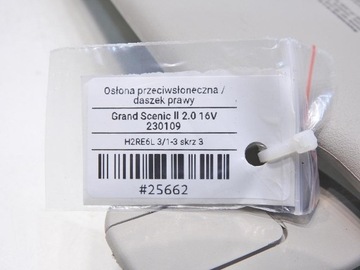 фото thumb №6, Сонцезахисний козирок захист права renault scenic ii