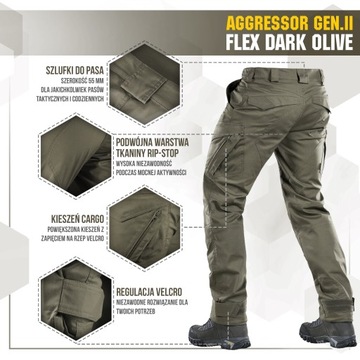 Тактические брюки M-Tac Aggressor Flex DO 28/34