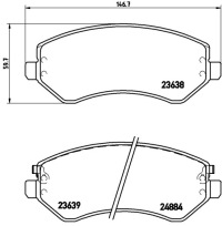 фото thumb №14, Brembo p 37 007 комплект гальмівні колодки гальмівних, гальма дискові