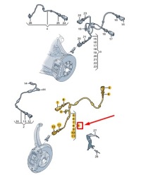 фото thumb №1, Audi e-tron gt передня частина speed датчик проводка harness 9j1971279b