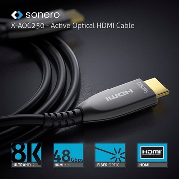 Sonero XAOC250-300 kabel światłowodowy HDMI 2.1 8K 48Gbps 30,0m