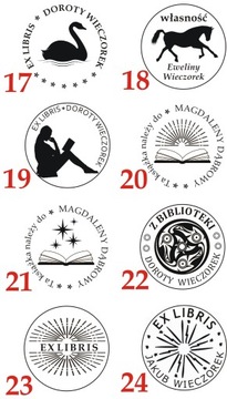 КРУГЛАЯ ПЕЧАТЬ EX LIBRIS ПЕЧАТЬ 6 СМ