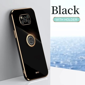 Чехол для телефона с квадратной золотой рамкой для Xiaomi Mi Poco X3 Pro