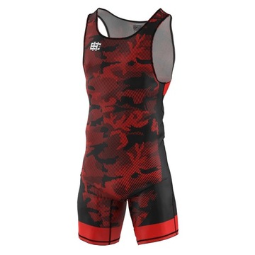 Мужской борцовский костюм, купальник HAVOC RED 2XL
