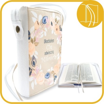 Okładka wodoodporna na Biblię Warszawską TB brytyjka średnia 18cm x 12,3cm