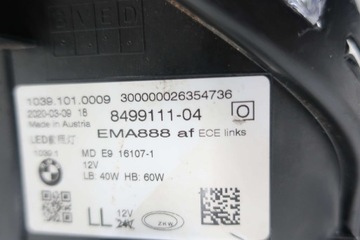 фото thumb №10, Лампа лампи перед передні led повний led bmw 5 g30 g31 8499111 8499112