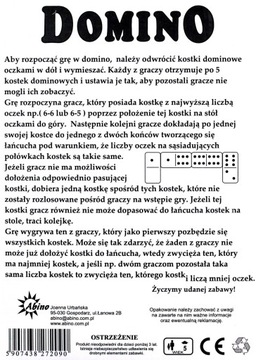 ИГРА ABINO ДОМИНО 28 КАМНЕЙ 62561 (ИГРА)