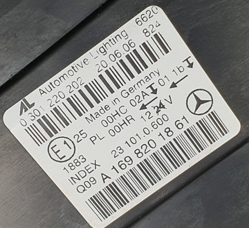 фото thumb №6, Лампа правий перед передня mercedes w245 a1698201861 європа