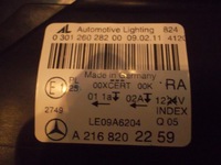 фото thumb №8, Mercedes cl рестайлинг 216 w216 a2168202259 лампа правая перед ксенон поворотный