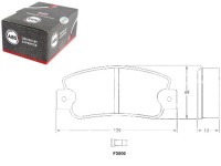 Купити Гальмівні колодки гальмівні fiat uno ritmo regata з датчик. a.b, фото thumb