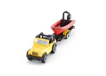 SIKU 1658 JEEP WRANGLER с прицепом и лодкой |1:87