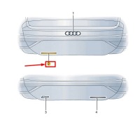 фото thumb №2, Audi e-tron gt rear trunk lid badge 4j3853741b3q7