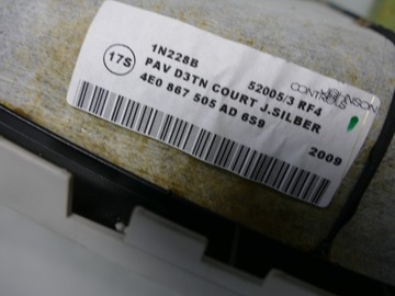 фото thumb №11, Audi a8 d3 рестайлинг потолок светлая серая 4e0867505ad