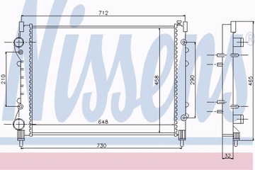 фото thumb №12, Радиаторов двигателя nissens 63815 6025313324
