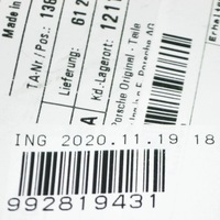 фото thumb №7, Porsche 911 992 kabriolet левая решётка впуск воздуха 992819431оригинальная