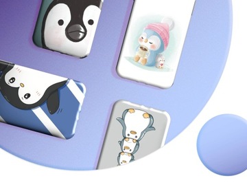 ETUI DO XIAOMI REDMI 8 WZORY PINGWINEK PINGWIN HAPPY FEET OBUDOWA POKROWIEC