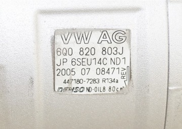 SEAT IBIZA SKODA FABIA VW POLO 6Q0820803J, 447180-7283 КОМПРЕССОР