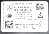 фото thumb №15, Лампа права multibeam mercedes w213 a2139069608