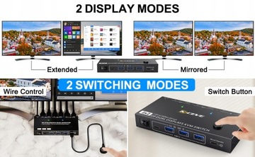 Przełączniki KC-KVM212DH-NA-Konwerter PC-KVM