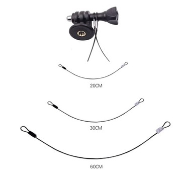 Linka zabezpieczająca 30 CM Stalowa dla kamer sportowych GOPRO (XTGP601-B)