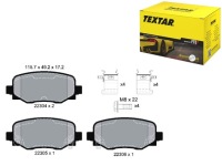 фото thumb №1, Тормозные колодки тормозные задняя fiat 500x jeep renegade 1.3d-2.0d 07.14- textar