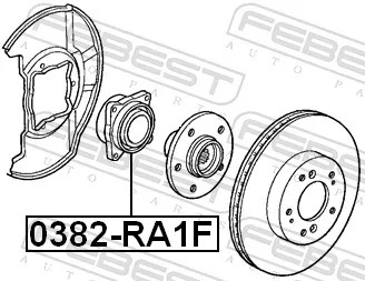 фото thumb №2, Ступиця перед 0382-ra1f febest ступиця колеса