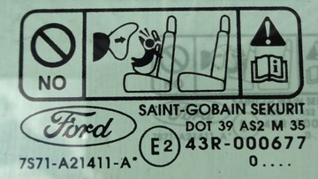 фото thumb №2, Ford mondeo mk4 10 r скло двері ліва перед