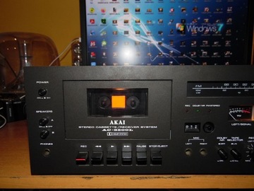 Винтажный магнитофон AKAI AC-3500L, ресивер, 1978 г.