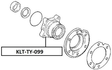 фото thumb №2, Ступица колёса зад toyota landcruiser 120 02- правая