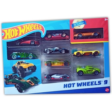Набор машинок Mattel X6999 Hot Wheels, 9 предметов