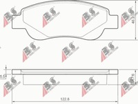 фото thumb №1, Тормозные колодки тормозные перед toyota aygo 2005-