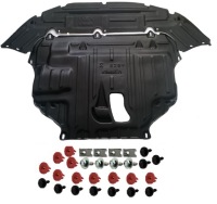 Купить Ford focus 2 mk2 04- накладка нижняя двигателя под двигатель + клипсы монтажные, фото thumb