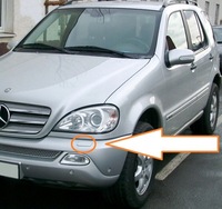 фото thumb №2, Заглушка склоомивача лампи do mercedes ml w163 1997-2005 a1638600208 l