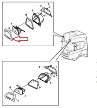 фото thumb №3, Корпус рамка противотуманной фары правая scania s r g p niska