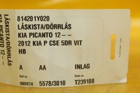 фото thumb №8, Замок дверь правый задняя kia picanto ii 81420-1y020