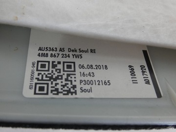 фото thumb №9, Оббивка, обшивка стійка праві audi q-8 перед 724.