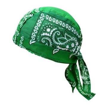 Велосипедные кепки Pirate Bandana Зеленые Светло-серые
