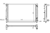 Nissens 60495 радиатор двигателя audi a 4 Киев, фото thumb