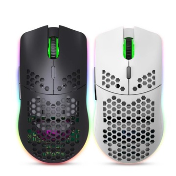 Беспроводная игровая мышь HXSJ T66 RGB 2,4G с RGB-подсветкой и зарядкой