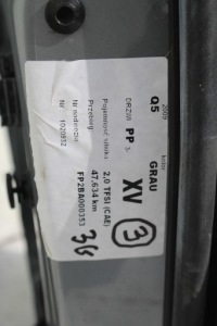 Audi q5 двері 8r праве сторона права перед + задній колір сріблястий передні + ty Доставка, фото thumb