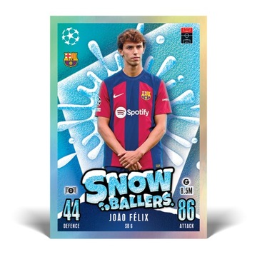 Мультипак футбольных карточек Mega Update 3 Match Attax 2024 Topps Snow Baller