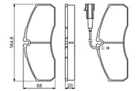 фото thumb №2, Тормозные колодки тормозные rvi maxity nissan nt500 cabstar n