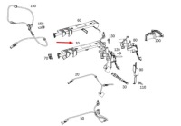 Mercedes-benz gle w167 джгут кабельна передня права a1675406640 2020 oem Зі Шроту, фото thumb