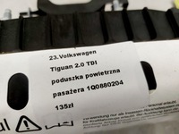 фото thumb №6, Volkswagen tiguan i 5n подушка повітряна пасажира подушка безпеки перед 1q0880204
