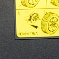 фото thumb №6, Audi a5 8t3 защита ниша колеса запасного 8t0012116b 8e0010175a 2012