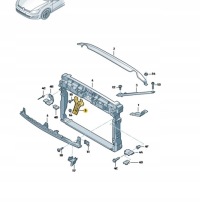 фото thumb №8, Кронштейн замка капот передней vw golf vii